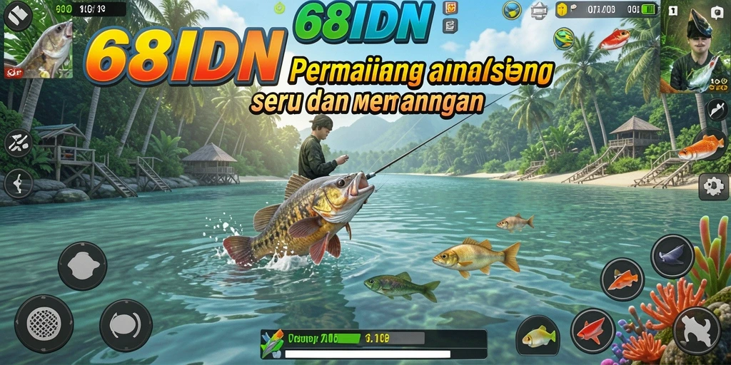Tampilan gameplay yang menarik dan realistis dari game Fishing.
