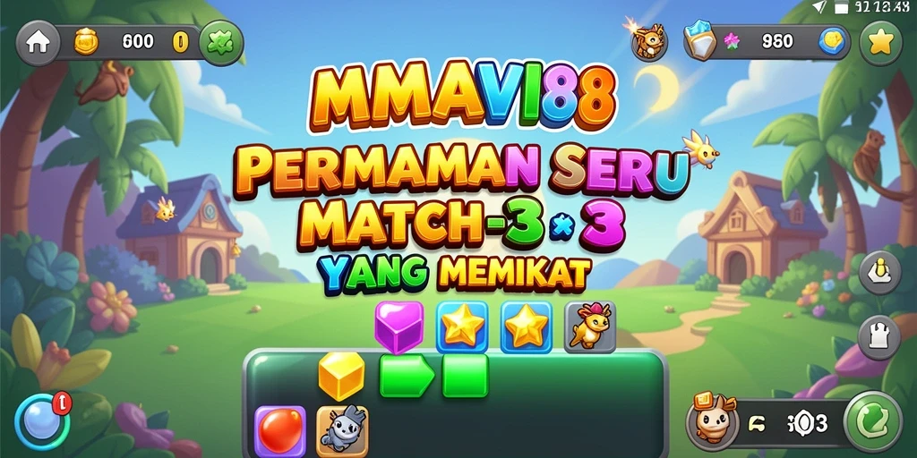 Gameplay AMAVI88 dengan grafis cerah dan tantangan menarik.