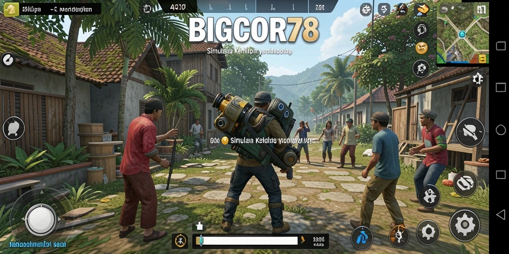 Tampilan gameplay menarik dari BIGCOR78 dengan grafis yang memukau.