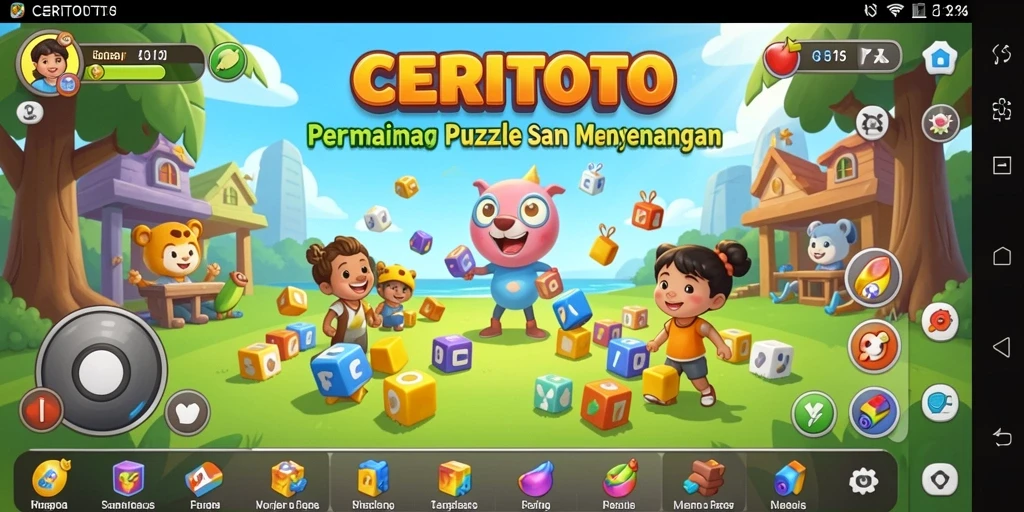 Screenshot utama menampilkan gameplay puzzle yang menarik dan menantang.
