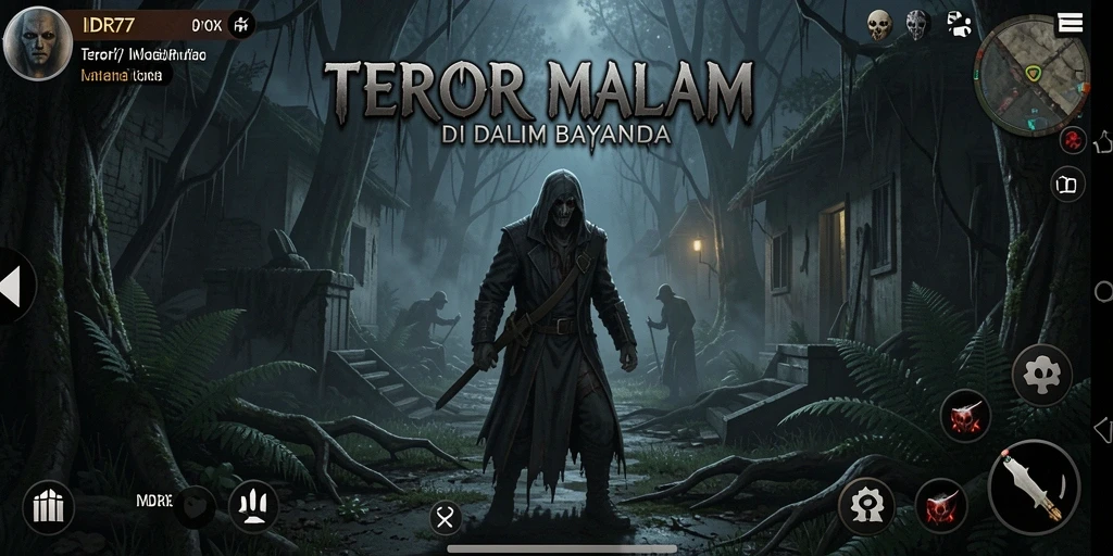Tampilan gameplay menakutkan dari IDR77 yang penuh kejutan.