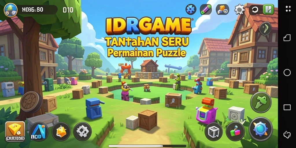 Tampilan seru gameplay puzzle di IDRGAME yang menantang.