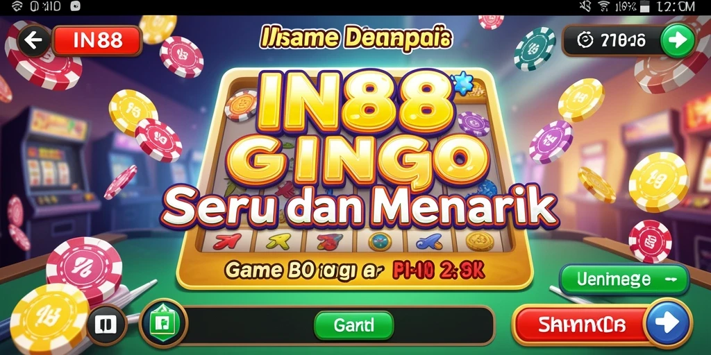 Tangkapan layar gameplay IN88 yang menampilkan aksi seru Bingo.