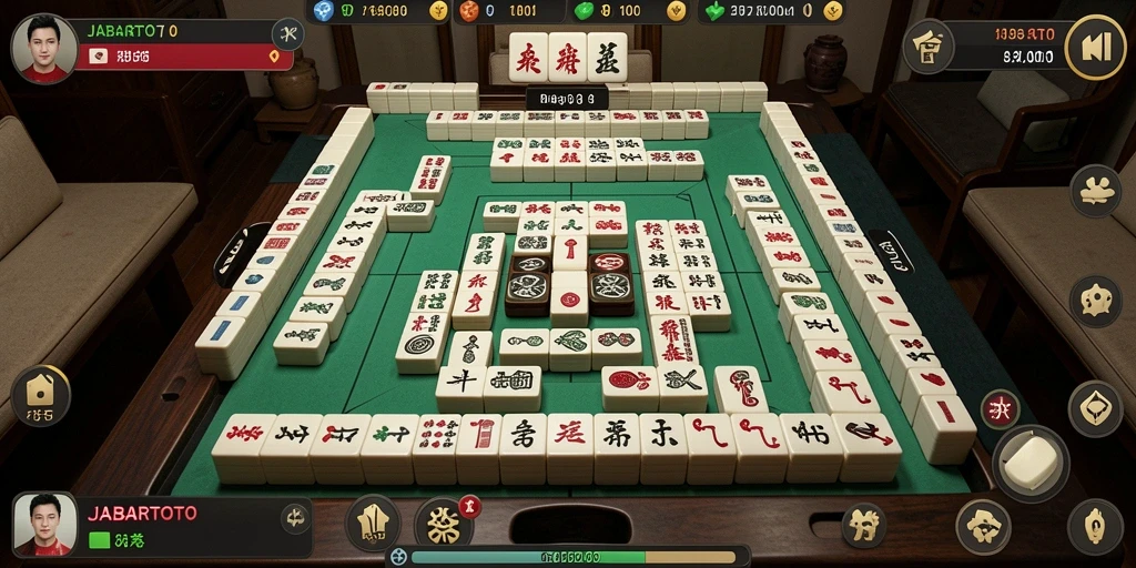 Tampilan game Mahjong JABARTOTO yang menarik saat dimainkan.
