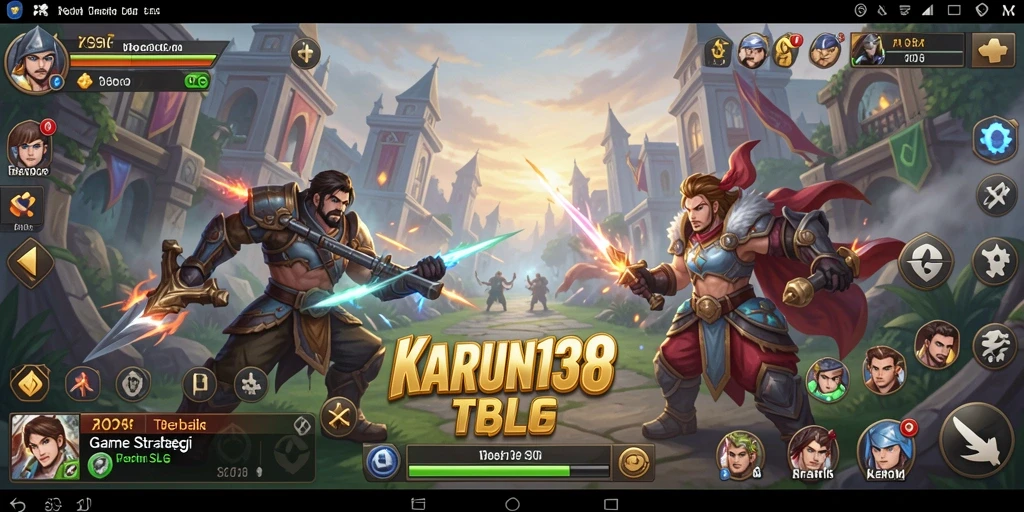 Tangkapan layar gameplay menunjukkan pertempuran strategi di KARUN138.