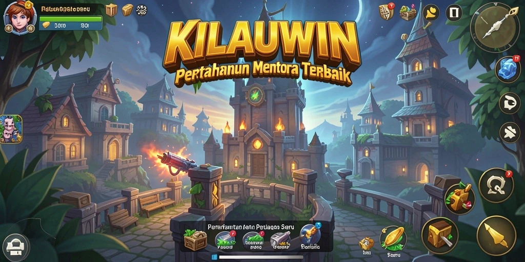 Tampilan gameplay seru KILAUWIN dalam Tower Defense yang mendebarkan.