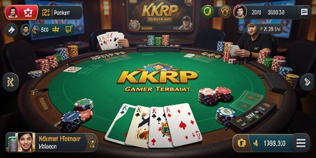 Tampilan screenshot gameplay Poker di KKRP yang menarik.