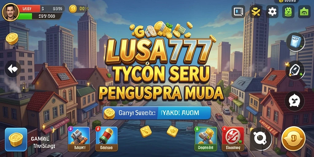 Tangkapan layar gameplay LUSA777 dengan elemen Tycoon yang menarik.