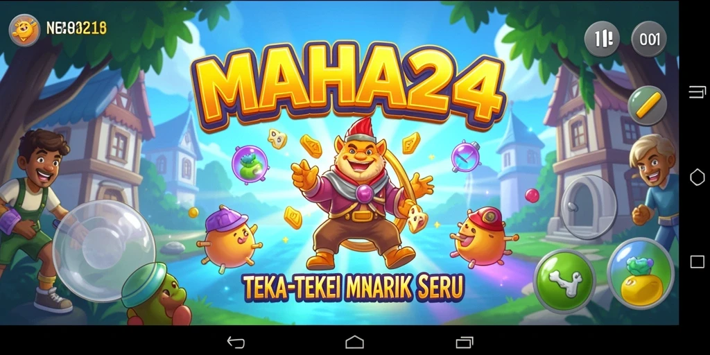 Tangkapan layar gameplay MAHA24 yang menampilkan berbagai teka-teki menantang.