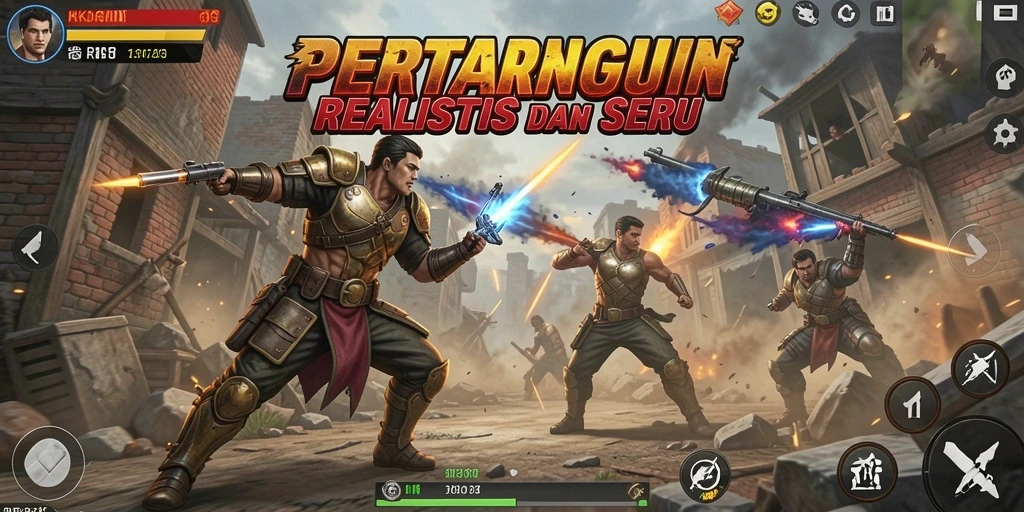 Tangkapan layar RKGG menampilkan aksi pertarungan yang mendebarkan dan karakter dinamis.