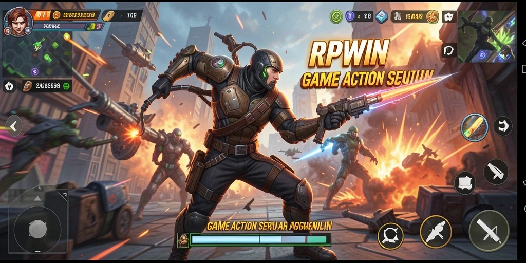 Tampilan seru dari gameplay RPWIN dengan aksi mendebarkan.