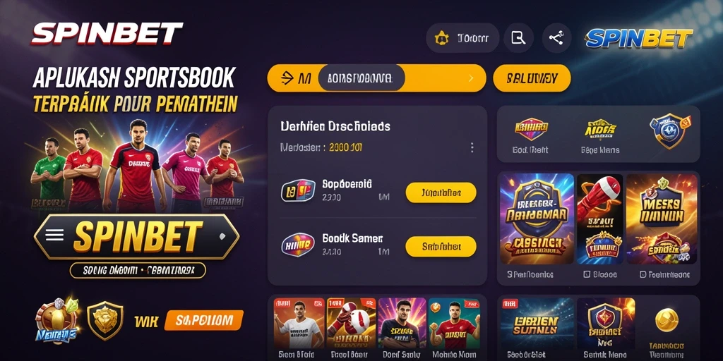 Tampilan menarik dari gameplay <strong>SPINBET</strong> yang menonjolkan fitur taruhan olahraga.